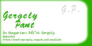 gergely pant business card